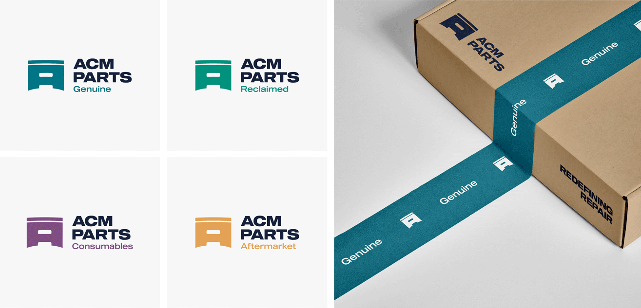 ACM Parts sub brand logo design Kaliber Studio