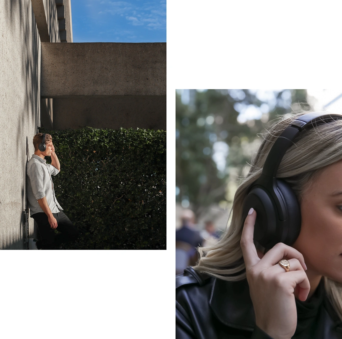 Blueant ZoneX bluetooth headphones lifestyle photography by Kaliber Studio