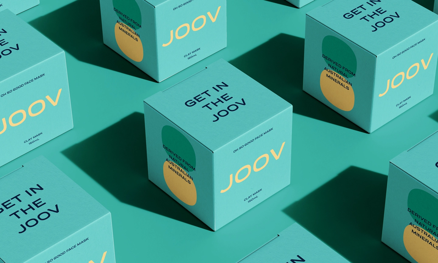 JOOV skincare product packaging design by Kaliber Studio