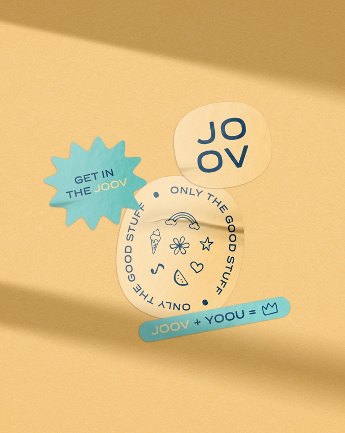 JOOV skin care sticker design by Kaliber Studio
