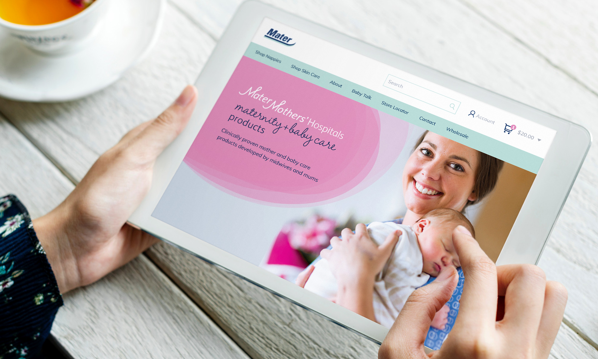 Mater Mothers' Hospital responsive website design by Kaliber Studio