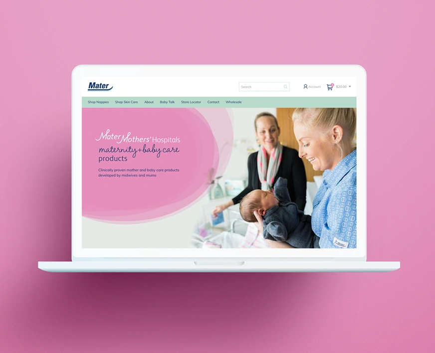 Mater Mothers' Hospital responsive website design by Kaliber Studio