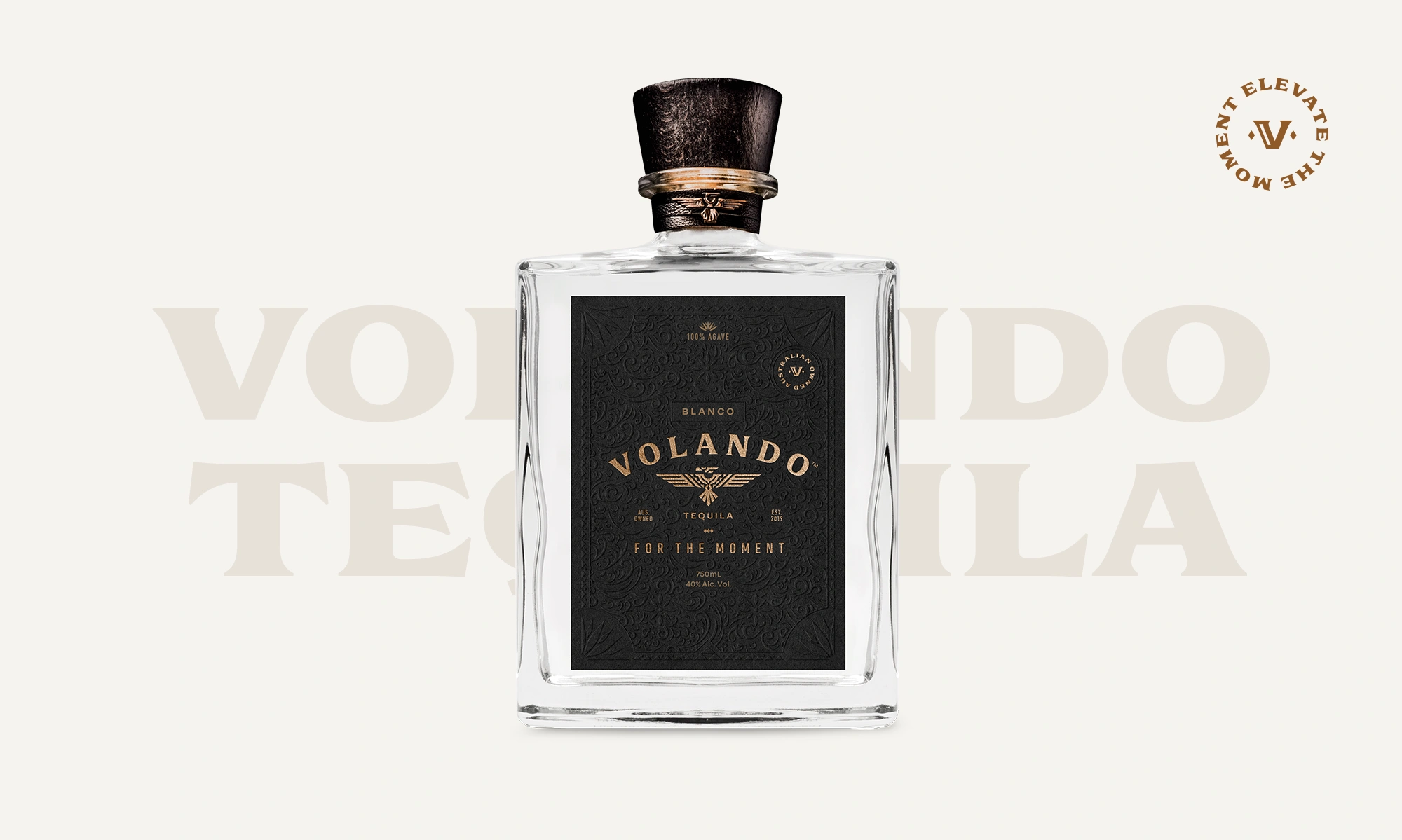 Volando Tequila product packaging design by Kaliber Studio